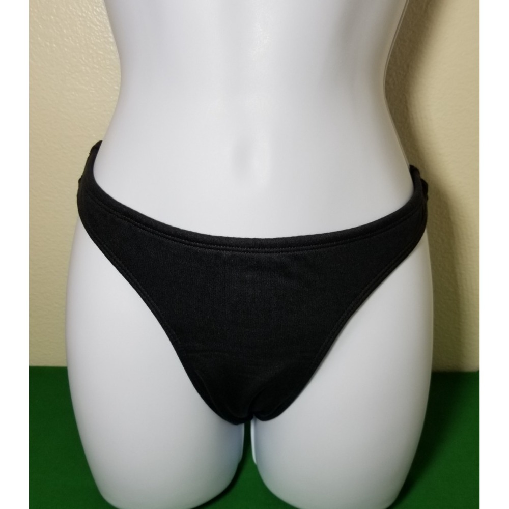 Kona Sol Black Bikini Bottom Swimwear Size Large Cheeky Beach Vacation Pool NWT